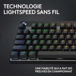 Clavier gamer - Sans fil - Logitech G  Pro X TKL Lightspeed - AZERTY - Mécani...