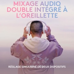 Casque Gamer - Sans fil - Logitech G - G735 Lightspeed - RVB - Micro amovible...