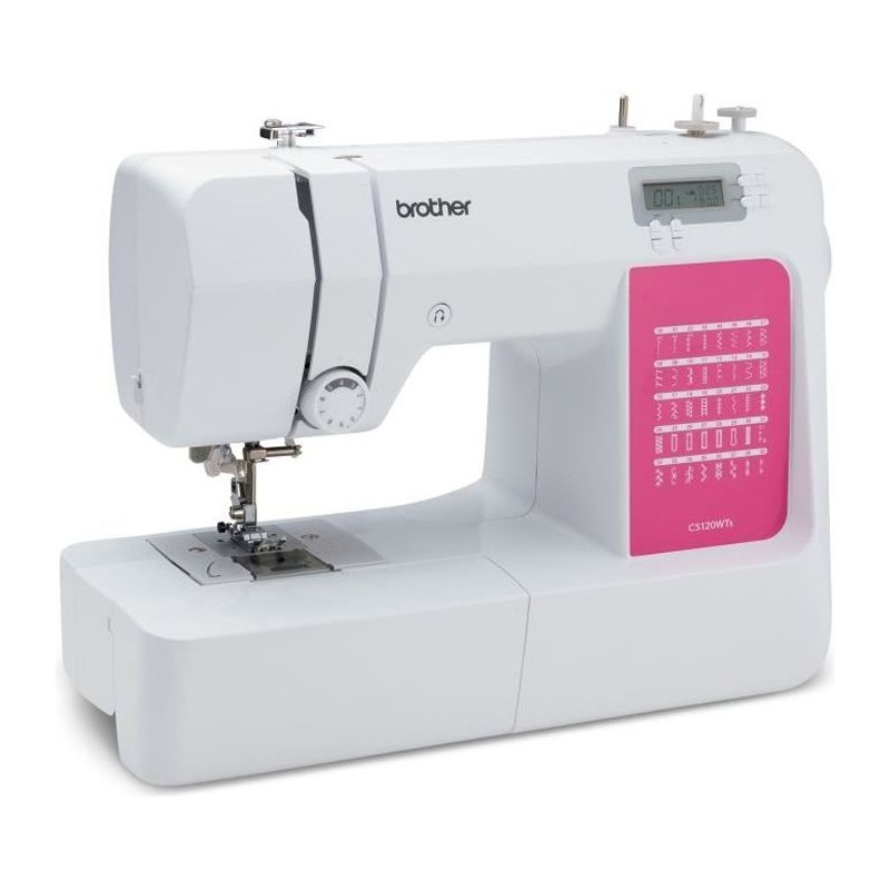 Machine a coudre électronique BROTHER CS120WTs - Ecran LCD - LED - Vitesse 75...