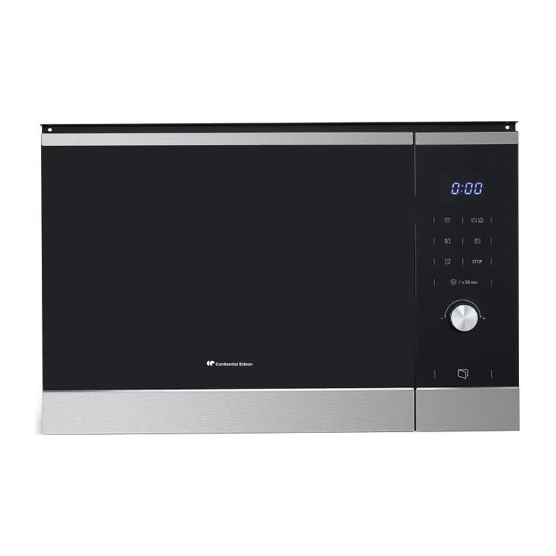 Micro ondes grill encastrable CONTINENTAL EDISON CEMO25GINE Noir Inox L59,5 x...