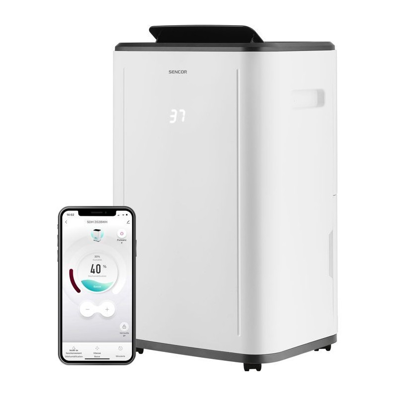 Déshumidificateur mobile intelligent - SENCOR - SDH 2028WH - 360 W - 20 L/jou...