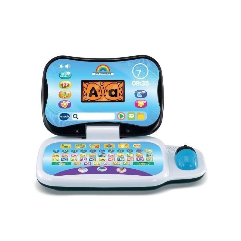 Ordinateur éducatif VTECH ORDI GENIUS PRO NOIR pour enfants de 3 a 7