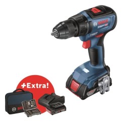 Perceuse-visseuse Bosch Professional GSR 18V-50 + 2 batteries 2,0Ah + chargeu...