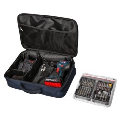 Perceuse-visseuse Bosch Professional GSR 18V-50 + 2 batteries 2,0Ah + chargeu...