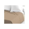 LOVELY HOME Drap Plat 100% coton 180x290 cm  - 1 personne - Beige
