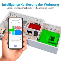 Aspirateur laveur robot X10 SW MEDION MD11782 - 120 min - 2700 Pa -