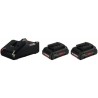 Pack de 2 batteries 18V ProCORE 4Ah + chargeur rapide - BOSCH -