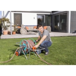 Dévidoir métal sur roues 100 GARDENA - Stabilité et praticité - Garantie 5 ans