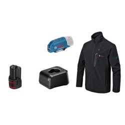 Veste chauffante Bosch Professional GHJ 12+18V XA taille XL avec batterie 12V...