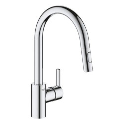 GROHE Robinet de cuisine évier Feel, douchette extractible, rotation 360°, be...