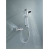 Ensemble de douche avec mitigeur thermostatique, pommeau 3 jets, barre 60cm e...
