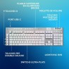 Clavier gamer - Sans fil - Logitech G - G915 X - AZERTY - Mécanique - Blanc