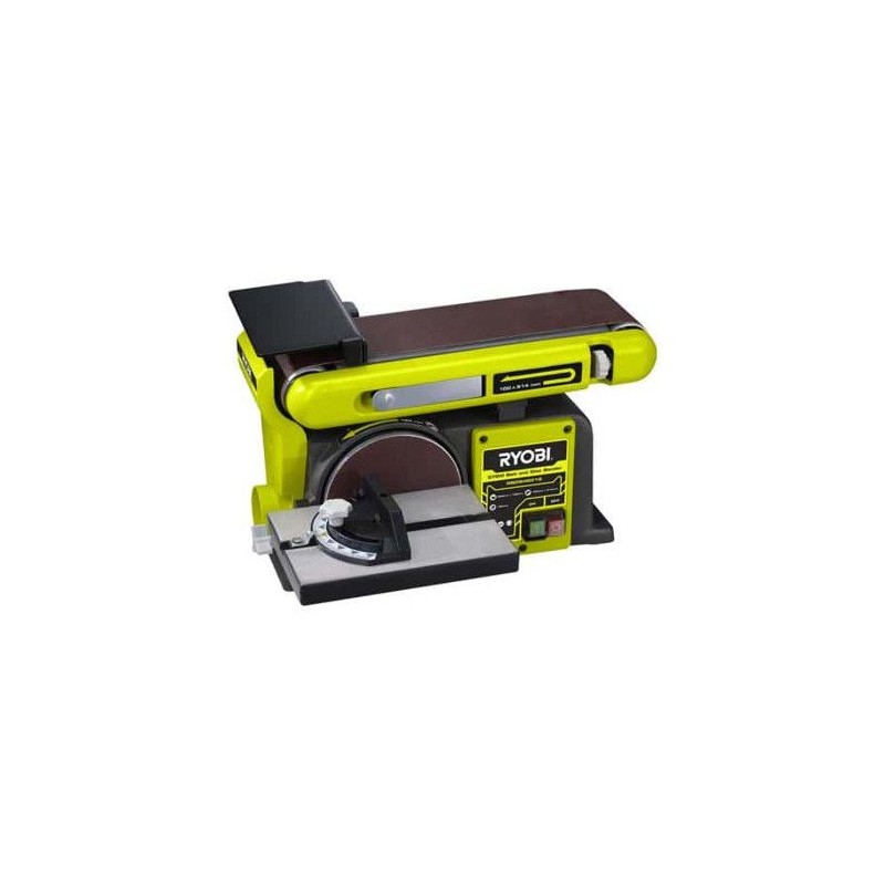 RYOBI - Ponceuse stationnaire a bande & disque 370 W - moteur induction + ban...