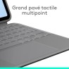 Etui clavier - Logitech - Combo Touch - QWERTY - Pour iPad Air 11 (M2 & M3) &...