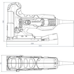 Scie sauteuse METABO STE 100 Quick - 20 lames - Vert - 710W - Bois