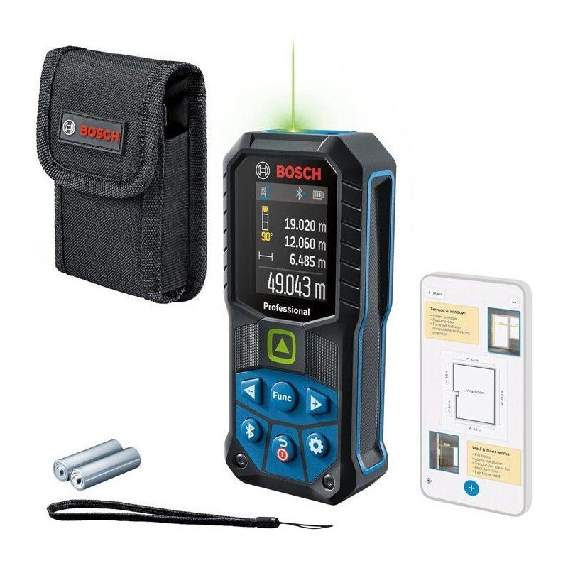 Télémetre laser GLM 50-27 CG Professional Vert - BOSCH - 0601072U00