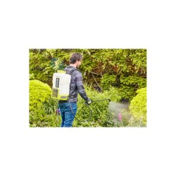 RYOBI - Pulvérisateur a dos 18V - jusqu'a 6,2 bars - débit 1 l/min a 1,8 l/mi...
