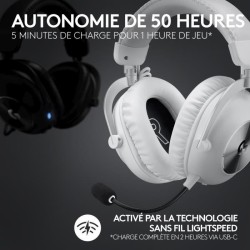 Casque gamer - Sans fil - Logitech G - Pro X 2 - Bluetooth - PS5, PS4, PC - B...