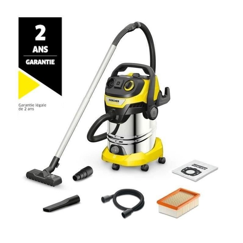 Aspirateur eau et poussiere KARCHER WD 6 P S V-30/6/22/T - Cuve inox 30 L - 1...