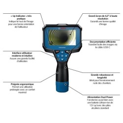 Caméra d'inspection Bosch Professional GIC 12V-4-23 C, a piles -