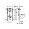 GROHE Bâti Support WC Solido 3 en 1, 1,20m, Bâti Support Encastré, Plaque de ...