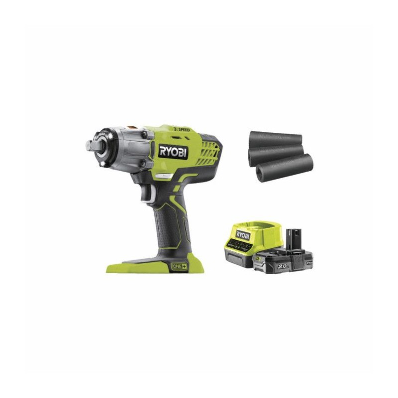 RYOBI - Boulonneuse a chocs 18V ONE+ - 3 modes - emmanchement carré 1/2 + bat...
