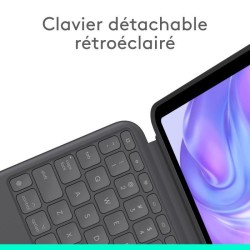Etui clavier - Logitech - Combo Touch - AZERTY - Pour iPad Pro 11 pouces (M4 ...