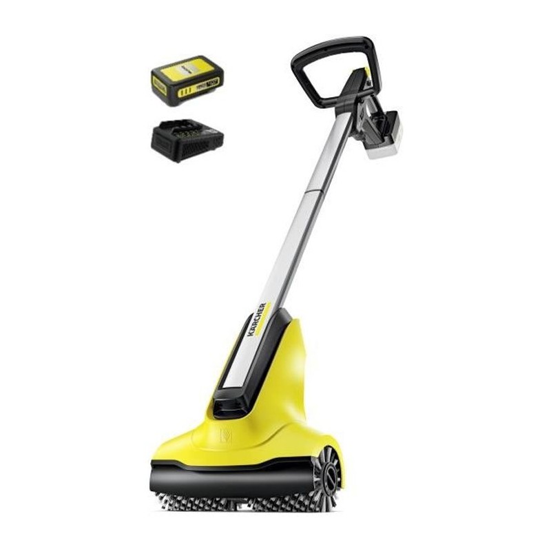 Nettoyeur de terrasse sans fil Karcher PCL 3-18 avec batterie 18V/2,5Ah, bros...