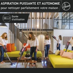 Aspirateur Balai sans fil - HOOVER HF920H - 65 AW - 86 dBA - Ecran