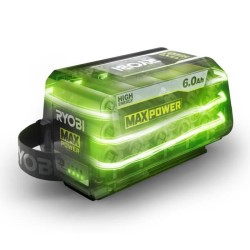 RYOBI - 1 batterie lithium+ 36V MAXPOWER 6,0 Ah High Energy - gestion individ...