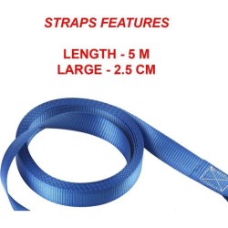 Kit de 4 Sangles d'arrimage - MASTER LOCK - 4367EURDAT - Avec crochets et cli...