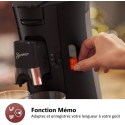 Cafetiere a dosette - PHILIPS - SENSEO - CSA240/21 - Select - Noir