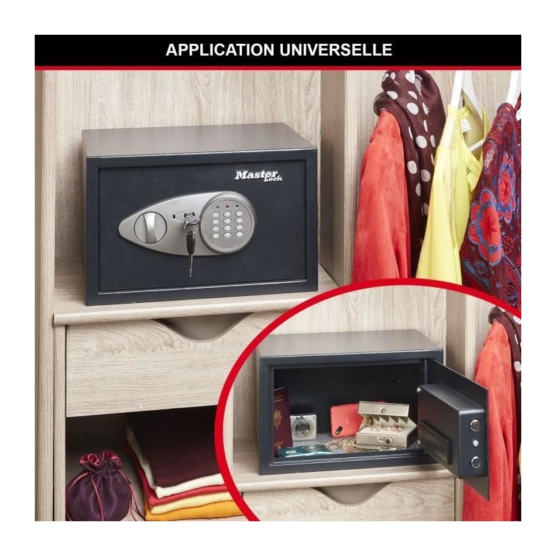 MASTER LOCK Coffre fort - Format M - 22,0 x 35,0x 27 cm