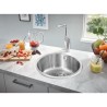 Evier de cuisine - Acier inoxydable - A encastrer par le dessus - GROHE K200 ...