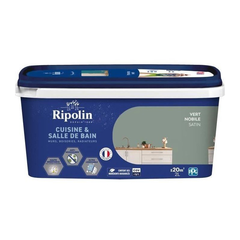 Peinture murs, boiseries, plafonds, radiateurs - RIPOLIN - Cuisine et bain - ...