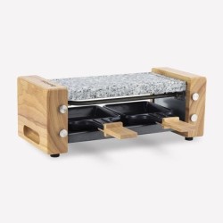 Appareil a raclette HKoeNIG - WOD2 - Jusqu'a 2 personnes - Pierre a cuire - D...