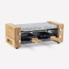 Appareil a raclette HKoeNIG - WOD2 - Jusqu'a 2 personnes - Pierre a cuire - D...
