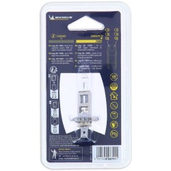 Ampoule H1 LIFE+100% 55W - MICHELIN -Feu de croisement, route, antibrouillard.