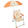 FUN HOUSE Fruity's Chaise pliante camping avec parasol - H.38.5 xl.38.5 x P.3...