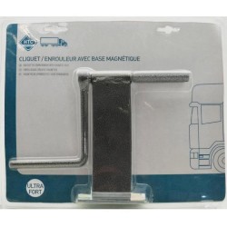 Enrouleur de sangle - HTC EQUIPEMENTS- En acier inoxydable. Avec base magnéti...