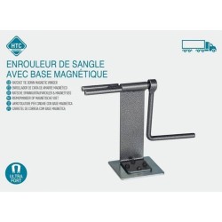 Enrouleur de sangle - HTC EQUIPEMENTS- En acier inoxydable. Avec base magnéti...