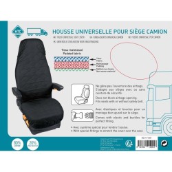 Housse universelle HTC EQUIPEMENTS pour siege de camion en coton matelassé no...