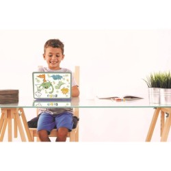 Lexibook - Ordinateur éducatif bilingue Dinosaure - 124 activités (EN/FR)