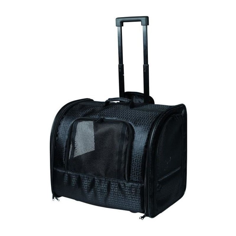TRIXIE Sac a roulettes pour chat et chien - Noir - 45 × 41 × 31 cm