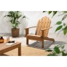 Fauteuil de jardin Adirondack pliable en bois d'Acacia FSC - 72,5 x 89,5 x H....