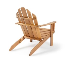 Fauteuil de jardin Adirondack pliable en bois d'Acacia FSC - 72,5 x 89,5 x H....
