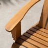 Fauteuil de jardin Adirondack pliable en bois d'Acacia FSC - 72,5 x 89,5 x H....