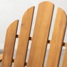 Fauteuil de jardin Adirondack pliable en bois d'Acacia FSC - 72,5 x 89,5 x H....