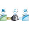 Stérilisateur au sel INTEX QS1200 pour piscine jusqu'a 56,8 m³ avec systeme d...