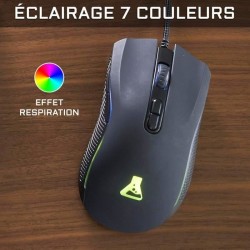 Pack Gamer 4 en 1 - The G-Lab - COMBO YTTRIUM - Souris Filaire - Clavier Fila...